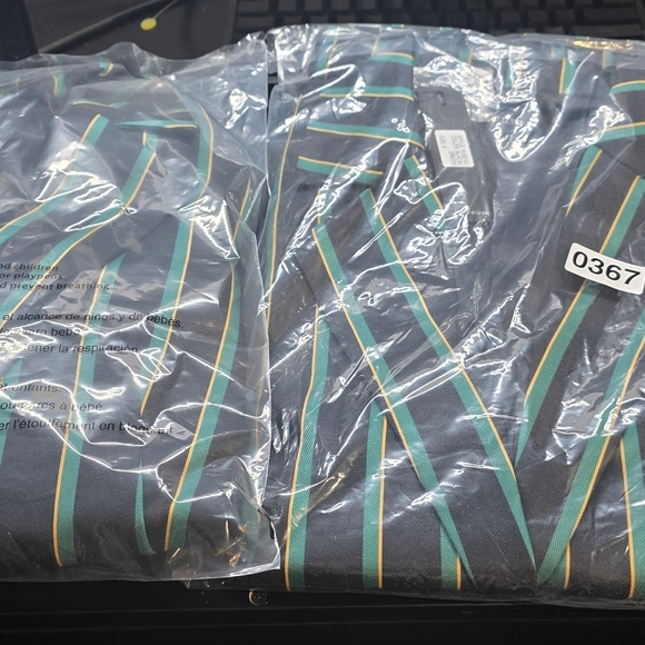 Reveuse NWT Elegant Black and Green Striped Women's Blazer S/M/L/XL - Picture 9 of 13